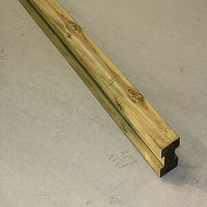 Trykimprægneret Stolpe m/2 fals 11,5 x 11,5 x 270 cm