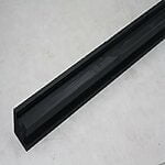 Sort træstolpe Hjørne 11,5x11,5x270 cm