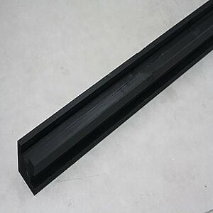 Sort træstolpe Hjørne 11,5x11,5x270 cm