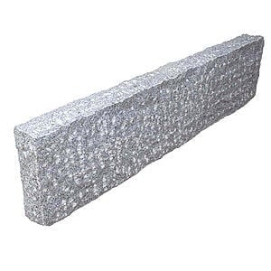 Granit kantsten 8x25x100 cm Mørkgrå G654