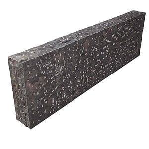 Granit kantsten 10x30x100 cm Sort G685