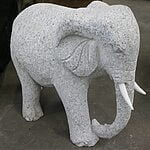 Elefant Med Hvide Stødtænder 150 cm