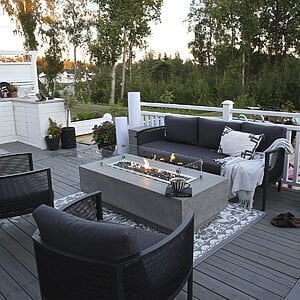 Ildbord Kingsale 143x71x43 cm