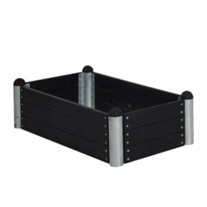 PIPE Højbed - 140x80 cm - Sort