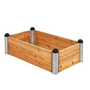 PIPE Højbed 140x80x36 cm Lærketræ ubehandlet