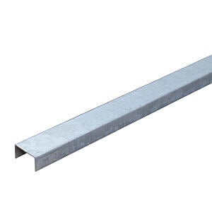 Galvaniseret afdækningsprofil til komposit 4,3 cm (Godstykkelse 3 mm)