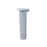 Galvaniseret rør Ø8 cm med dæksel 10x10x40cm