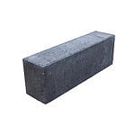 Albertslundkantsten 15x20x60 cm Sort/Antracit vandret overs.