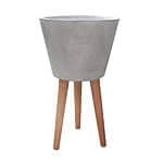 Fiberbeton krukke ”Aspen” Grå Ø35x66 cm