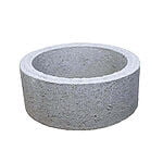 Beton blomsterkumme / betonrør Ø40x20 cm Grå
