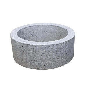 Beton blomsterkumme / betonrør Ø40x20 cm Grå