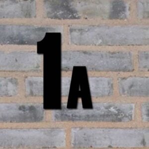 Bogstaver til huset i sort