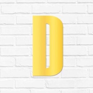 Bogstaver til huset i guld