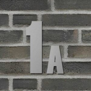 Bogstaver til huset i sølv