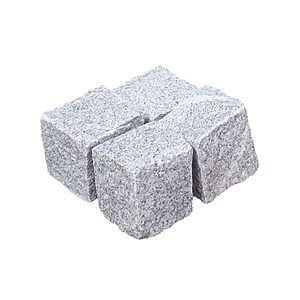 Granit chaussesten "flækker" 9x9x4-6 cm Lysgrå G303