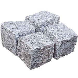 Granit chaussesten 9x9x8-10 cm Lysgrå G303