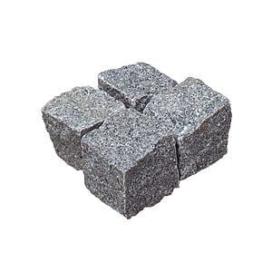 Granit chaussesten "flækker" 9x9x4-6 cm Mørkegrå G654Q