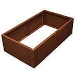 Rekt. Højbed 105x60x30 cm Cortenstål