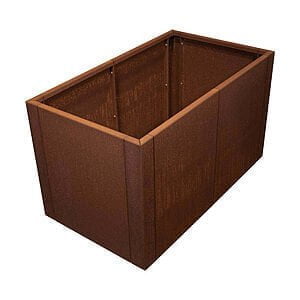 Højbed 105x60x60 cm Cortenstål