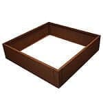 Højbed 120x120x30 cm Cortenstål