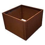 Kvad. Højbed 90x90x60 cm Cortenstål