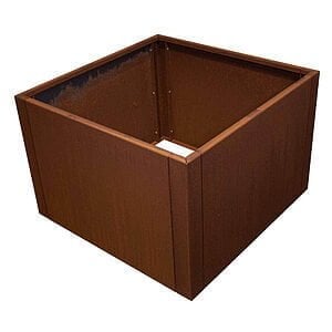 Kvad. Højbed 90x90x60 cm Cortenstål