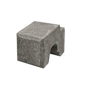 Danblokke 22,5x34x17 cm Grå Eksklusiv Tilpasningsblok