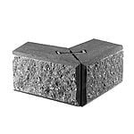 Easyblokke 18/30x18x15 cm Sort/Antracit Hjørne T1