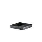 Sort bakke firkantet 30x30x4 cm