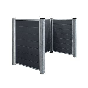 Renovationsskjul Futura stålstolpe 198x108x127 cm