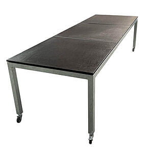 Galvaniseret bord 90x270x75 cm