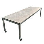 Galvaniseret bord 90x270x75 cm Smoke