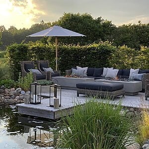 Ildbord Granville 152x69x43 cm