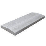 Murafdækning Glat 44x99x5/7 cm Grå