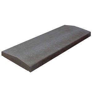 Murafdækning Glat 44x99x5/7 cm Sort / Antracit