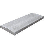 Murafdækning Glat 50x99x5/7 cm Grå