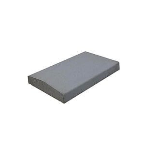 Murafdækning Glat Ende 30x49x5/7 cm Sort / Antracit