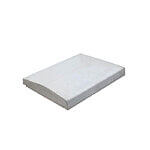 Murafdækning Glat Ende 44x49x5/7 cm Grå