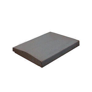 Murafdækning Glat Ende 50x49x5/7 cm Sort / Antracit