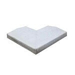 Murafdækning Glat Hjørne 30x49x5/7 cm Grå