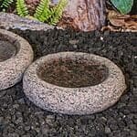 Rund fuglebad med afrundede kanter Ø25 cm Rød