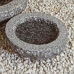 Rund fuglebad grå Ø25 cm Mørkegrå