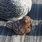 Lille Fugl 9 cm Rosa