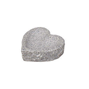 Hjerteformet fuglebad Grå Ø20 cm