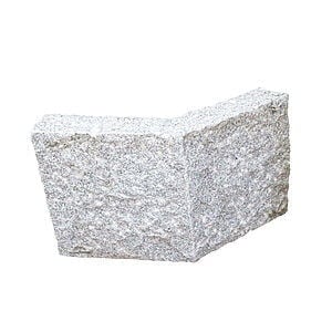 Granit hjørne 45 grader 8x25x25x25 cm Lysgrå G603