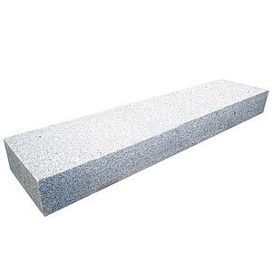 Granit trappetrin 150x35x15 cm Lige 1 trin Lysgrå G303