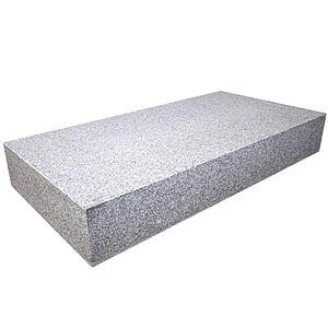 Granit trappetrin 120x60x18 cm Lige 1 trin Lysgrå G303