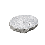 Granit trædesten rund lysgrå Ø30xH5 cm