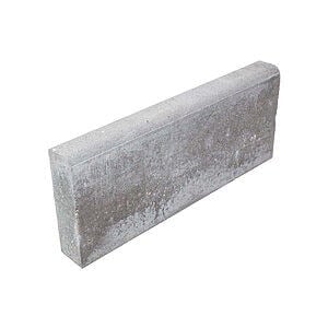 Kantningssten 6x20x50 cm Grå Rund overkant