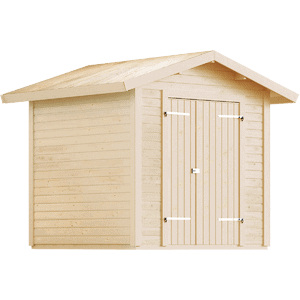 Modul redskabsrum m/saddeltag - 5 m² - ubehandlet